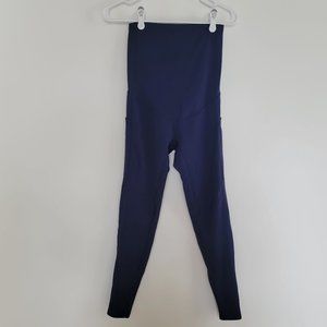 Enerful Maternity Leggings Blue Size Small